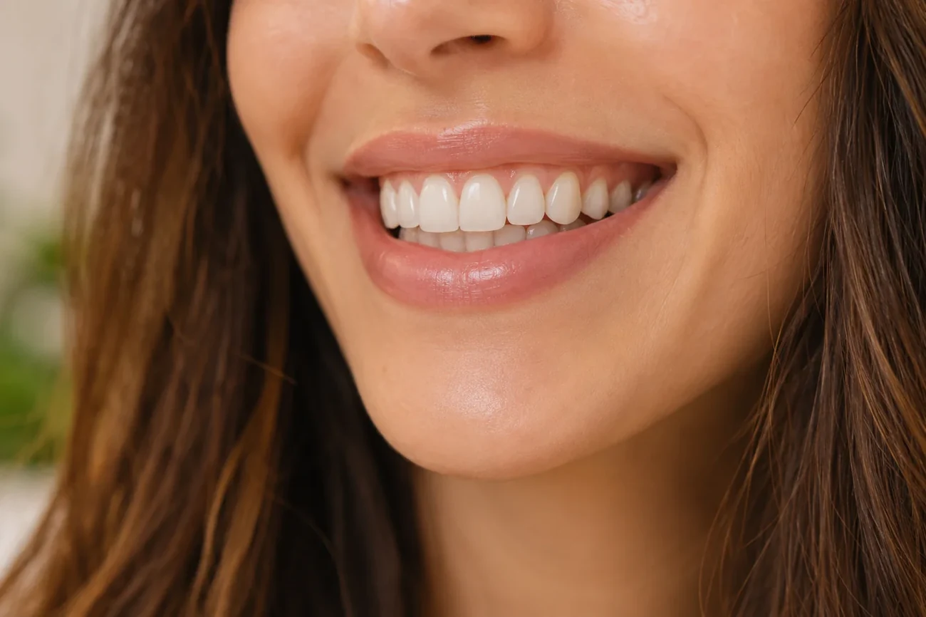 A natural-looking smile with minimally invasive porcelain veneers